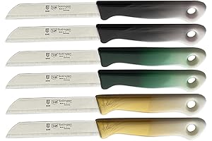 Remmette Serrated Paring Knife Set: 6-Piece German Precision