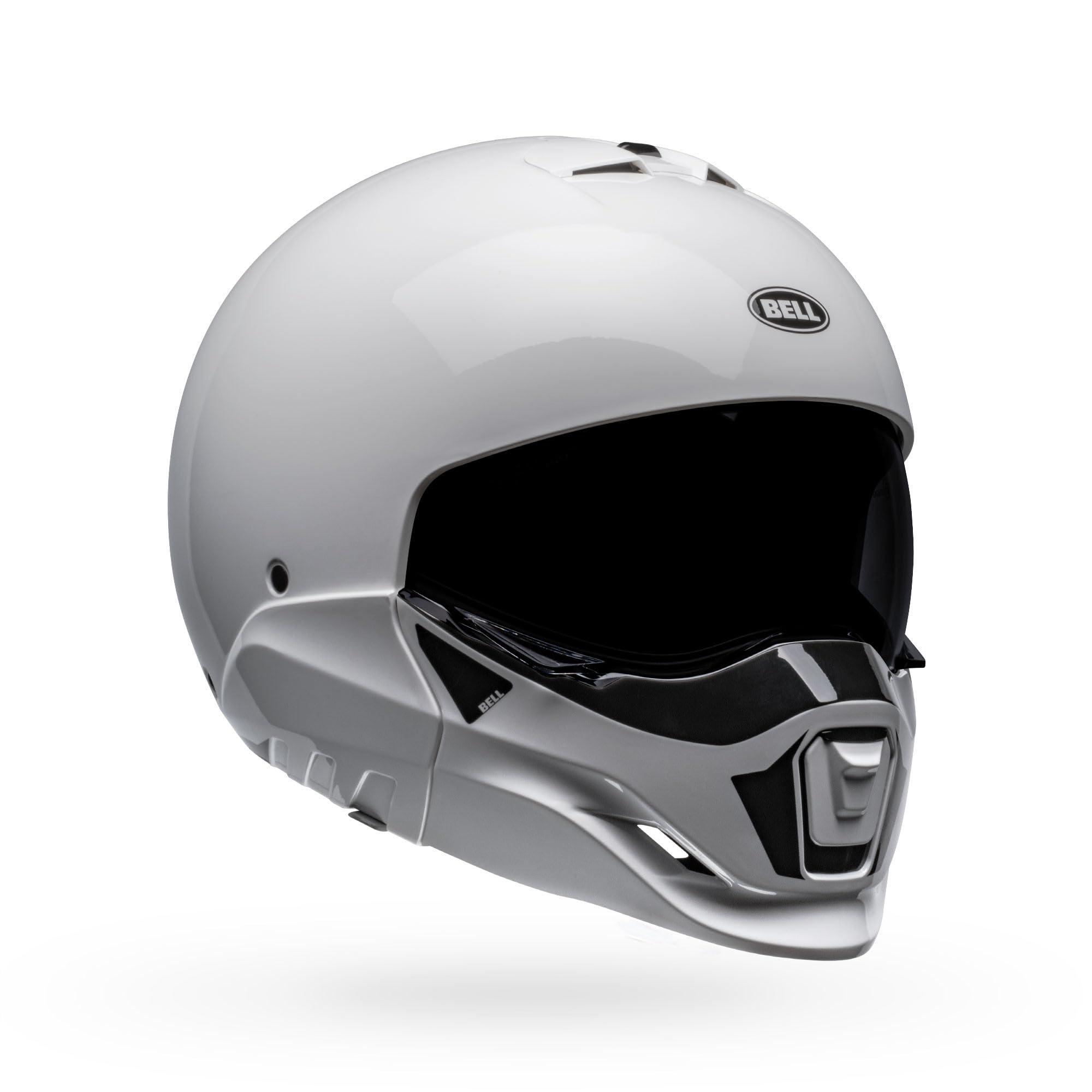 BELL Broozer - Casco (Duplet blanco brillante, grande)