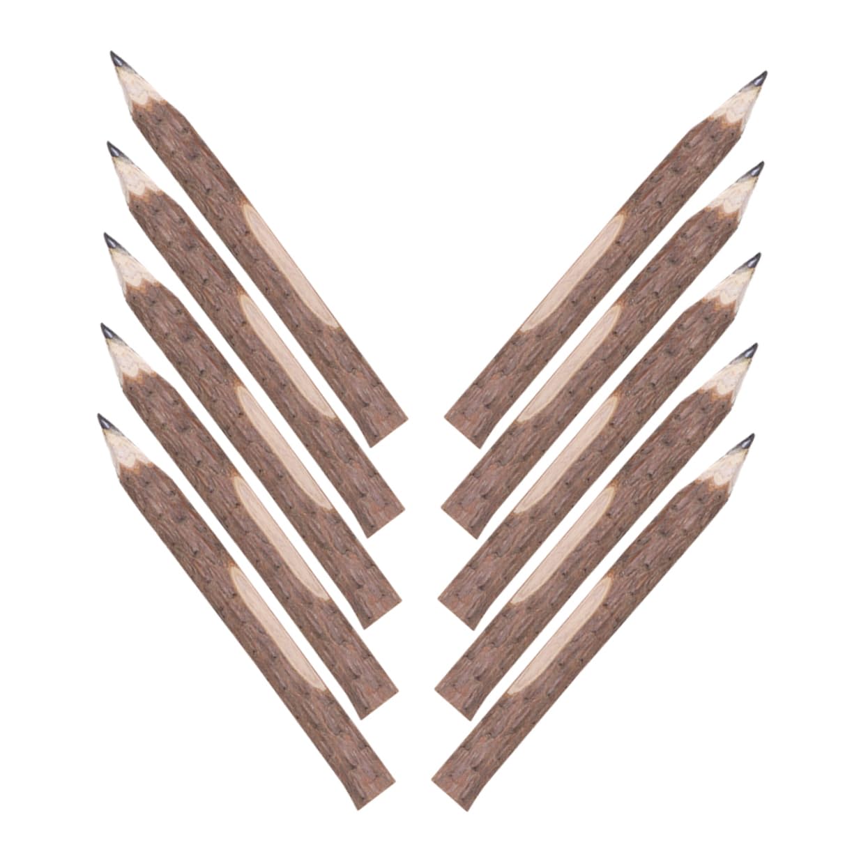 50 Pièces Crayon Biodégradable Crayons En Vrac Chinois s à Dessin Géant De De Brindille s De Peinture Constructeurs Court Bois