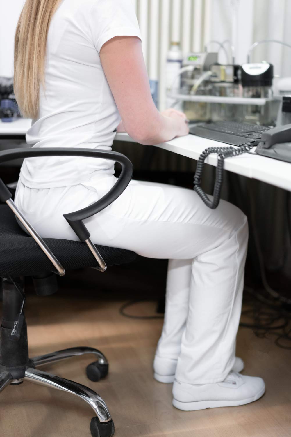Uvex Whitewear 248 Damen-Arbeitshose - Weiße Frauen-Bundhose