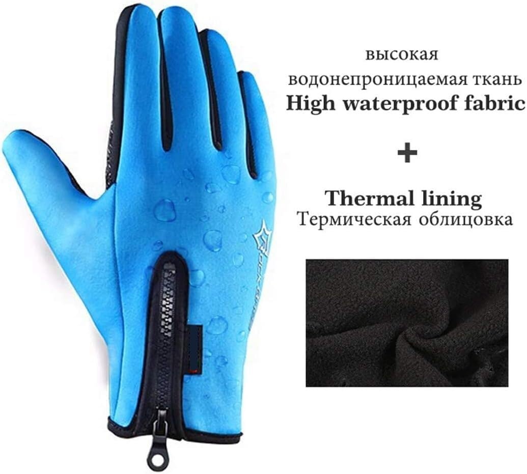 IRYZE Guantes Deportivos Guante A Prueba De Viento Polar Cálido Ciclismo Dedo Completo Deportes Al Aire Libre Esquí Pantalla Táctil Hombre y Mujer
