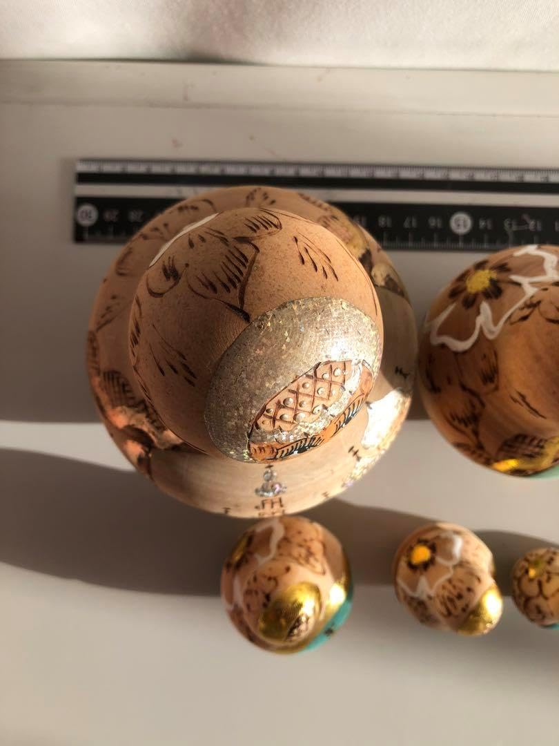 ロシア雑貨ココシニク頭飾りオーナメント3個Crownマトリョーシカ