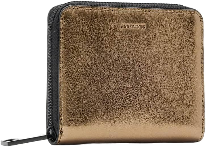 AllSaints Lena Hex Zip Wallet Warm Brass W508XC One Size - Image 2