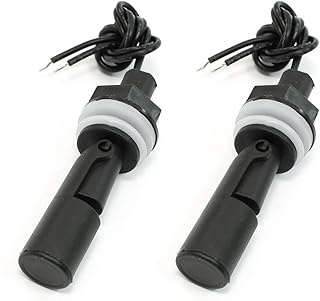 Aexit 2 Pcs Control electrical ZPC4 Side Mounted Liquid Water Level Sensor Floating Switch