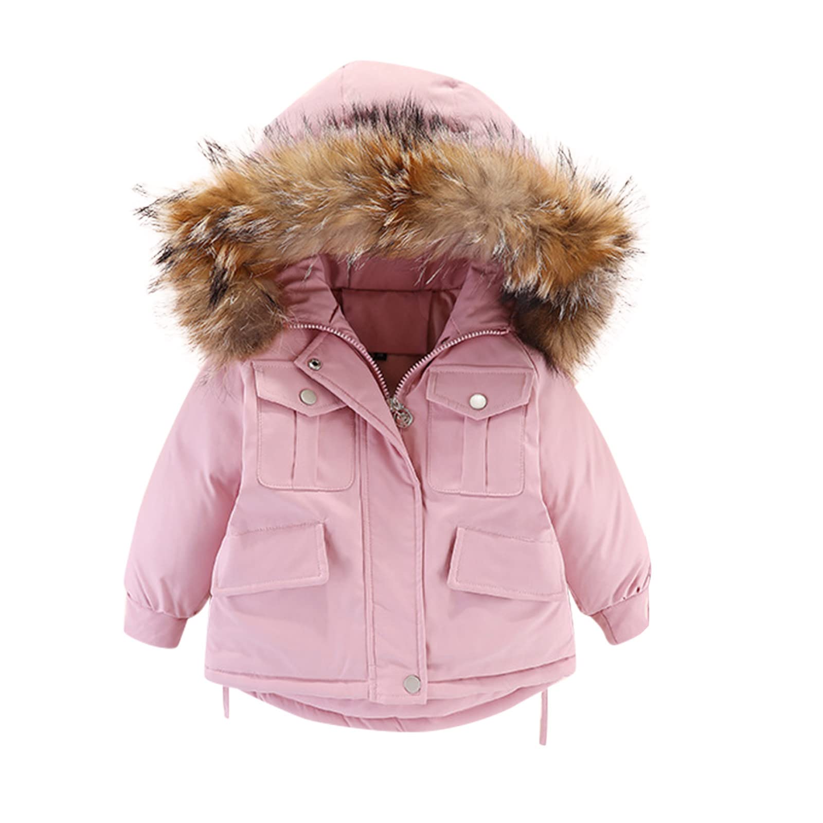 Generico Cappotto Invernali per Neonati Ragazze Giacche Unisex per Bambini Giubbotto 100 Grammi Ragazza Giubbotto Imbottito Leggero Caldo Autunno Inverno Piumino da Bambina
