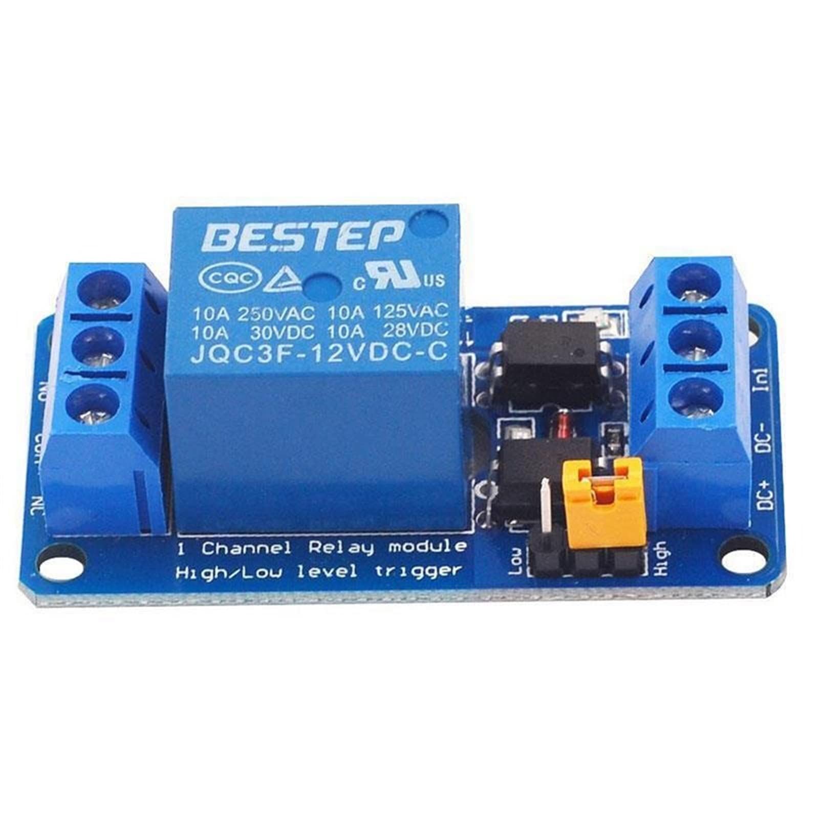 3,3 V 5 V 12 V 24 V 1-Kanal-Relaismodul High- und Low-Level-Trigger Dual-Optokoppler-Isolationsrelaismodulplatine(5V)