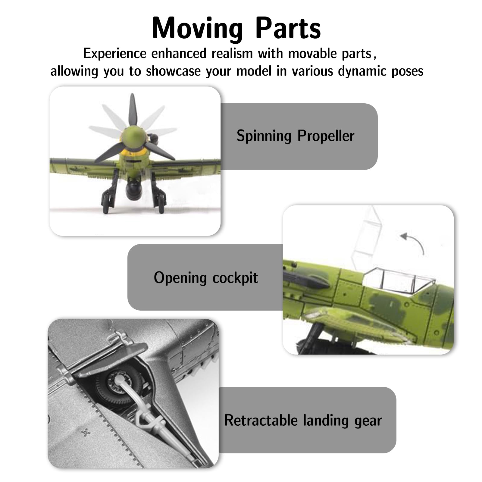 Amazon | SAMIQU BF-109モデル、1:48 プラスチック戦闘機モデル 軍事