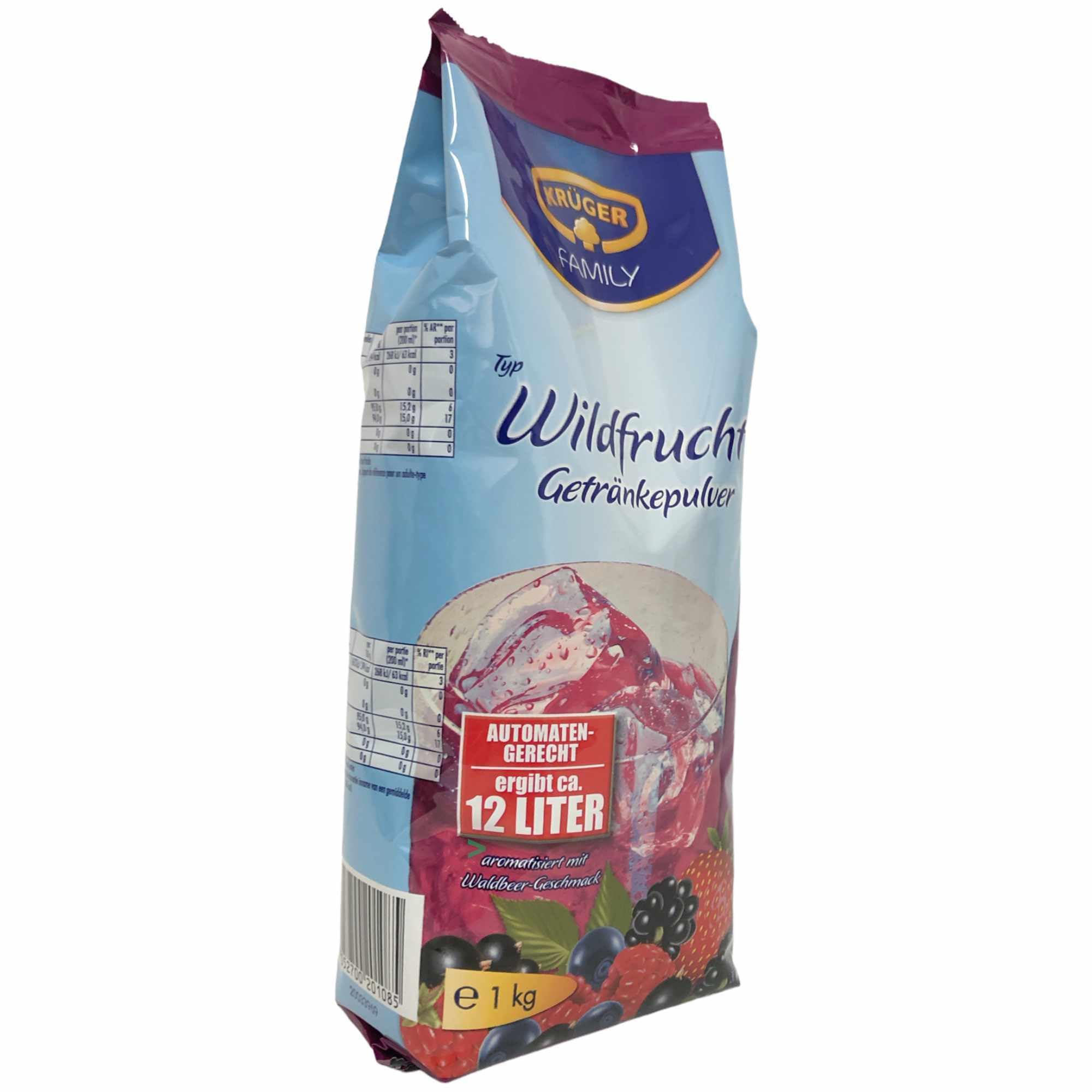 Krüger Getränkepulver Wildfrucht automatengerecht 6er Pack (6x1kg Beutel) + usy Block