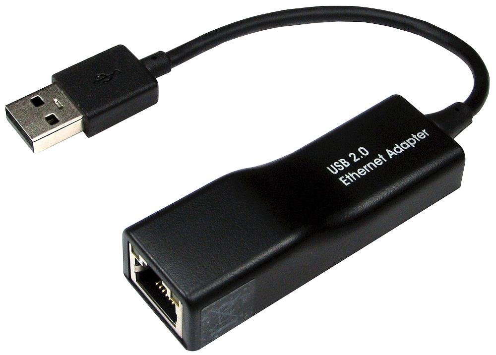 ADAPTER, USB2.0-ETHERNET, czarny, karty interfejsu produktów sieciowych / urządzenia komputer, ilość X 1 | NLUSB2-ETHRJ