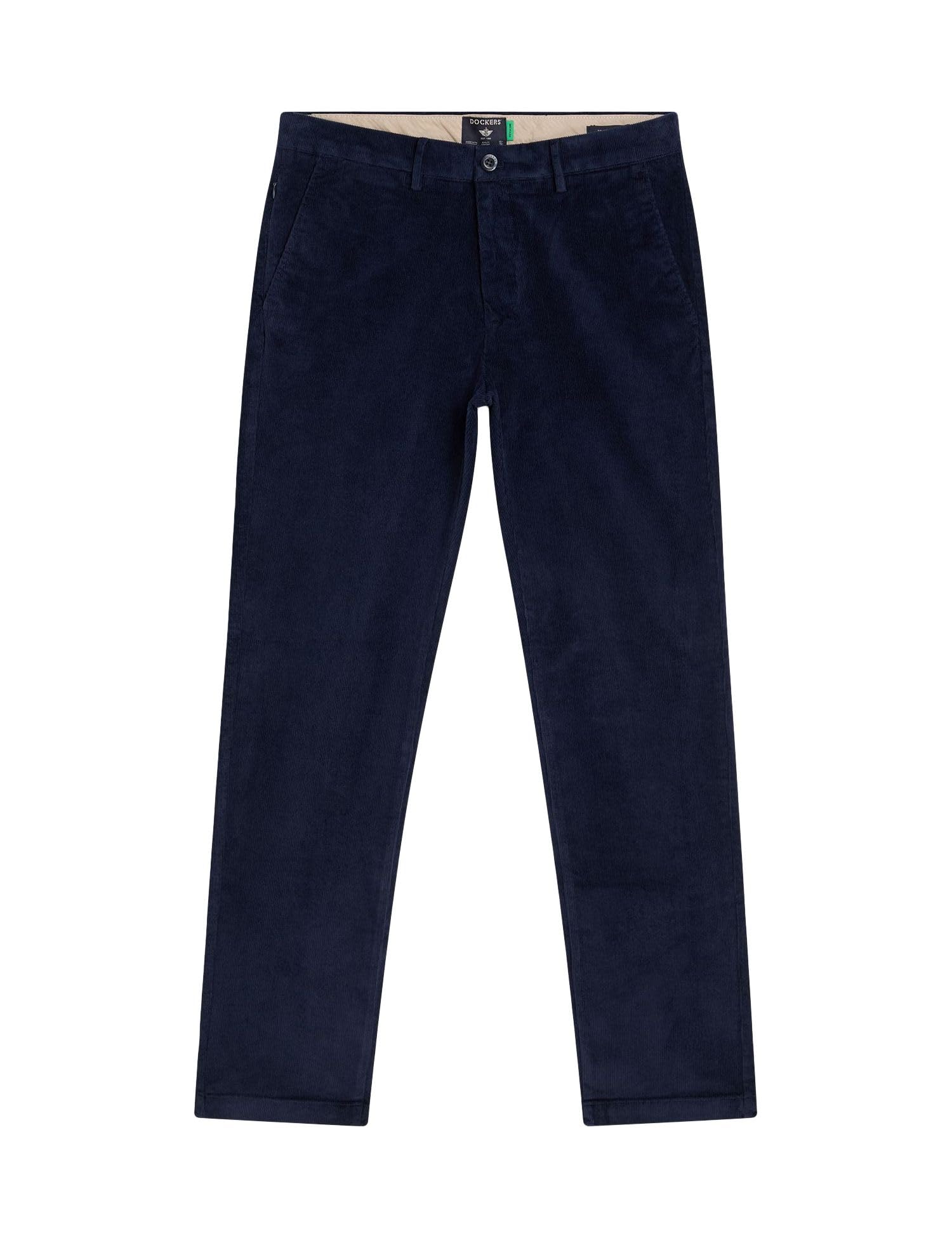 Dockers Herren Smart 360 Flex Motion Chino Slim Refined Chinos, Navy Blazer, 28W / 32L