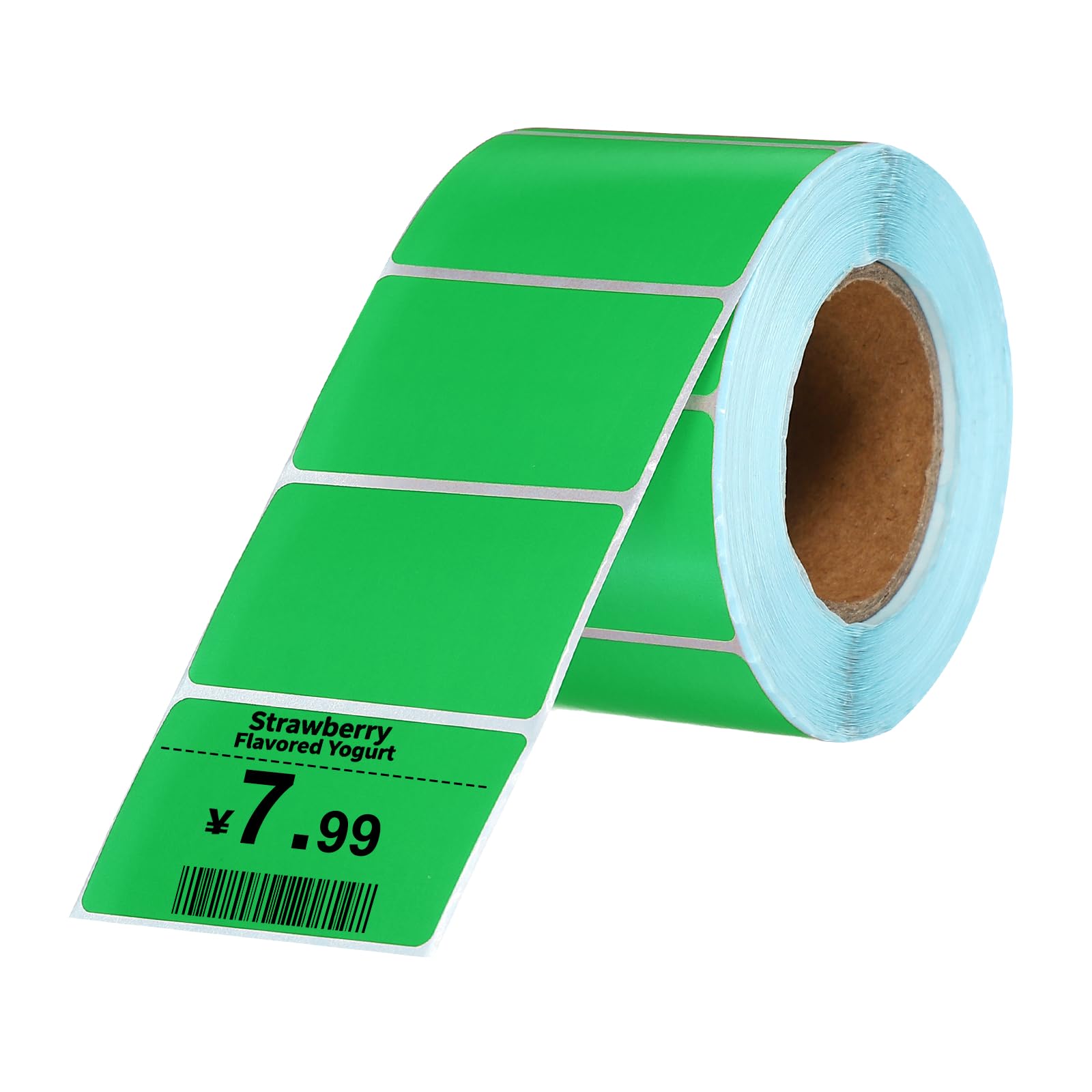 PATIKIL 800 Pcs Thermal Labels, 1.18x2 Inch Thermal Printer Labels Stickers Self Adhesive Tags Rectangle Paper Roll Small for Printer Shipping Label Mailing UPS Barcode Address, Green