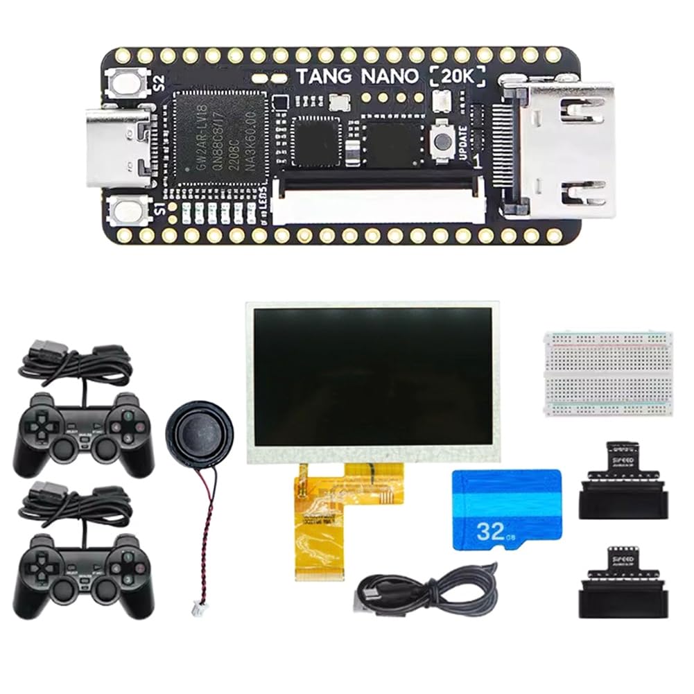 Scheda di Sviluppo Linux Nano 20K FPGA RISCV con Schermo LCD da 4,3 Pollici, Kit e Lettore per Giochi retrò
