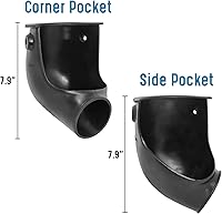 Vista 6 de Bolsillos de repuesto para mesa de billar, juego de 6 bolsillos para mesa de billar