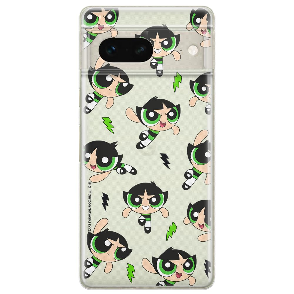 ERT GROUP mobile phone case for Google PIXEL 7 original and officially Licensed The Powerpuff Girls pattern 009 optimally adapted to the shape of the mobile phone, partially transparent