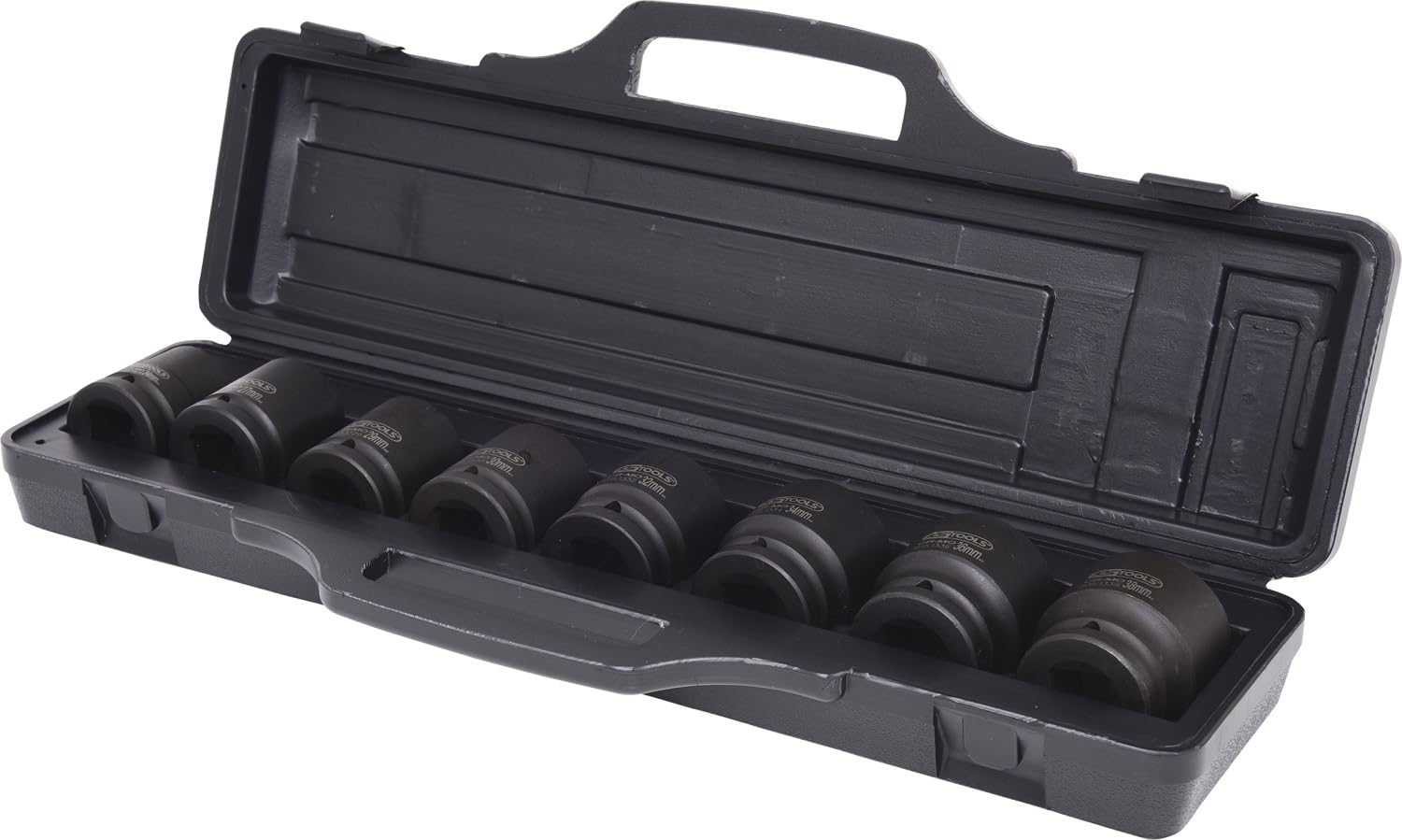 KS Tools 515.0210 3/4" Serie di bussole esagonali p.avvitatori ad impulsi,8pz, 24-38mm