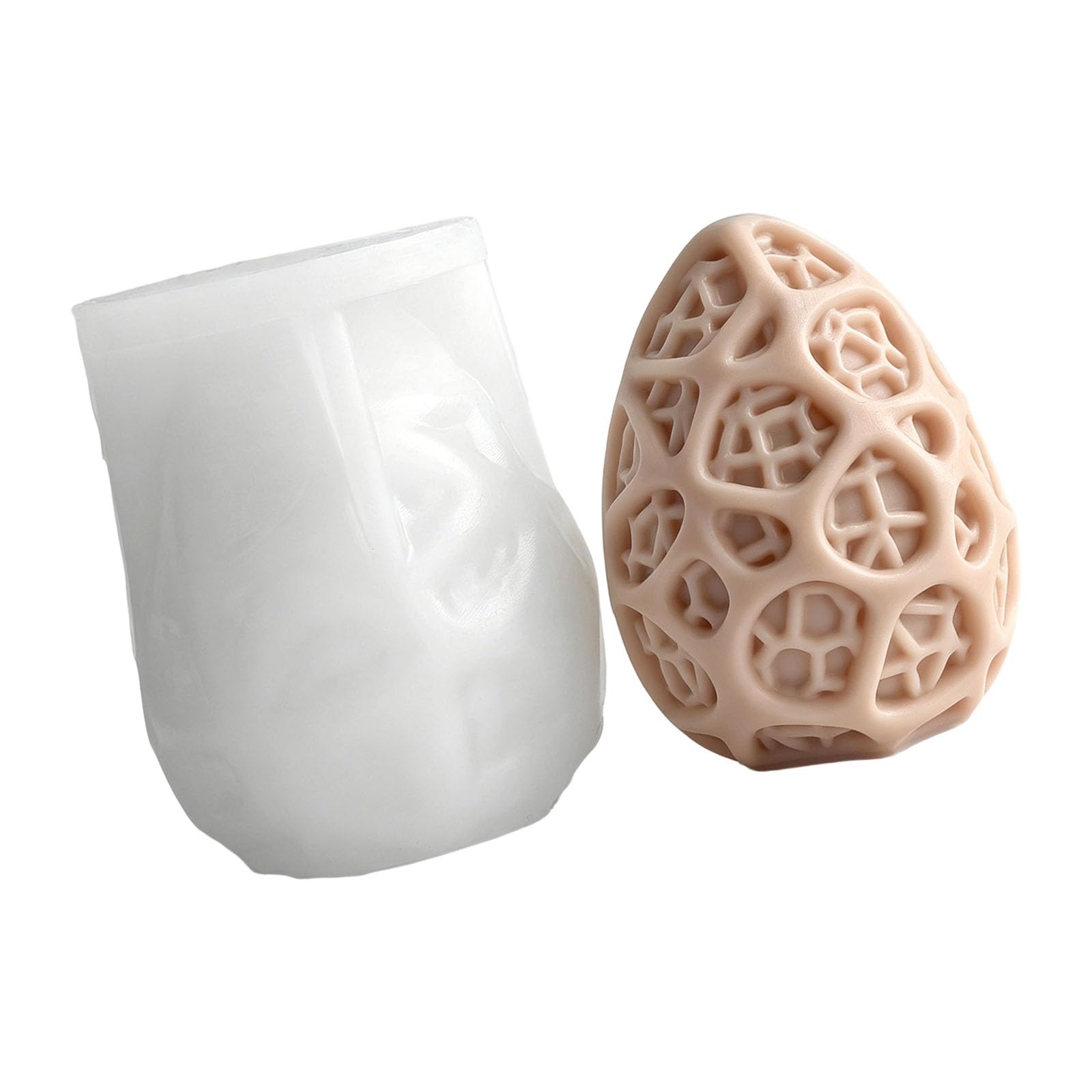 PANGBOER Hollow Out Geometric Silicone Craft Molds for Making Soap Chocolate Decorative Gypsum Ornament and Epoxy Resin Empty Making Cast