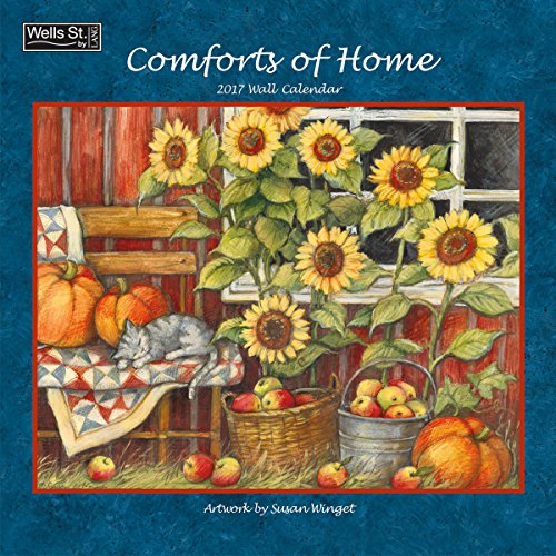 Wells Street by Lang 2017 Comforts of Home Wall Calendar, 12 x 12 inches, January to December 2017 (17997001724)