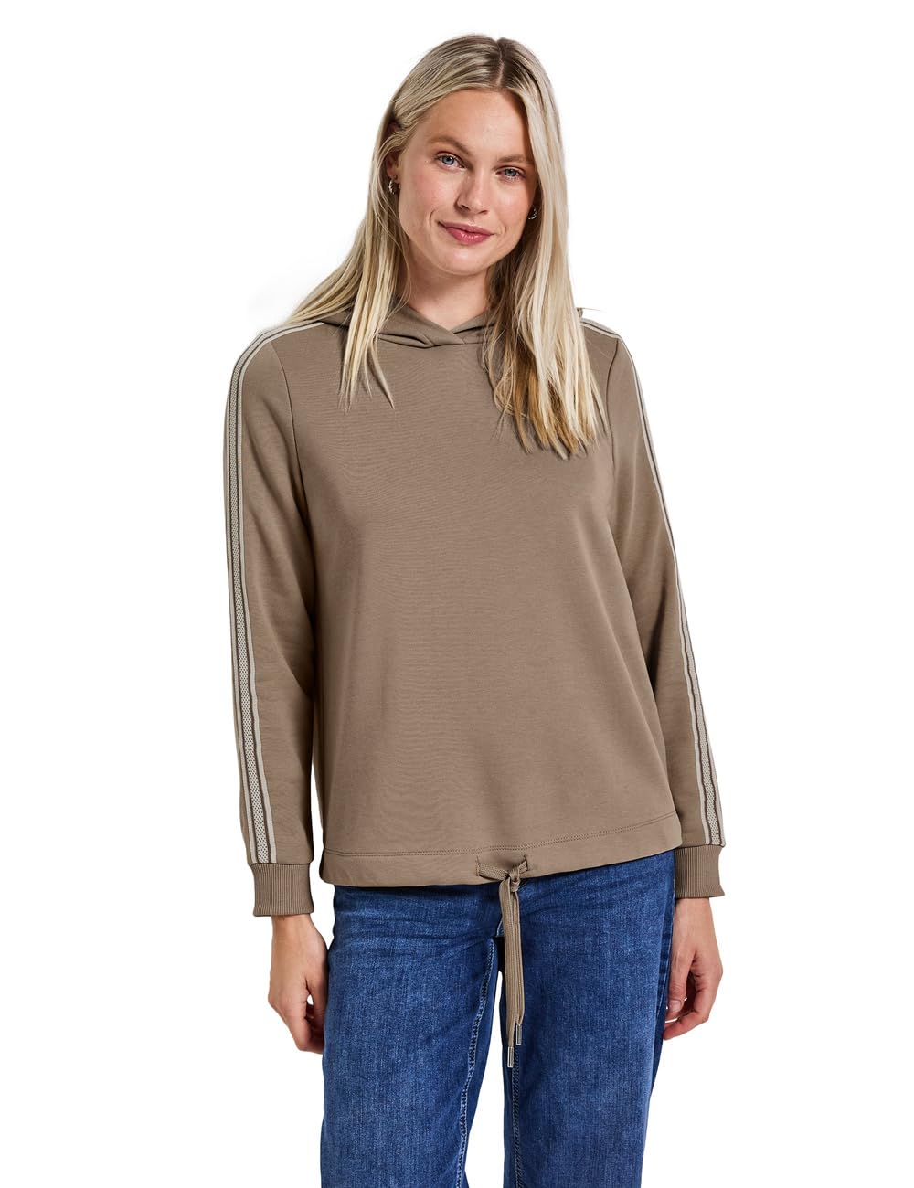 Street One Damen Hoodie mit Galonstreifen