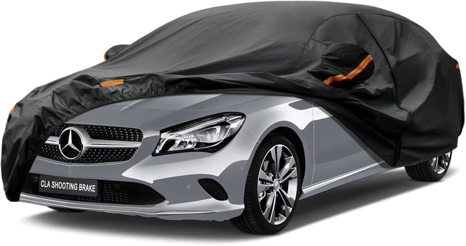 Kayme Funda Coche Exterior, Compatibles con Audi A3 Sportback(1996-2025), Cubierta para Coche Impermeable Transpirable Anti-UV Antipolvo de 7 Capas, Cubre Coche con Cremallera y Forro de Algodón. — view 58
