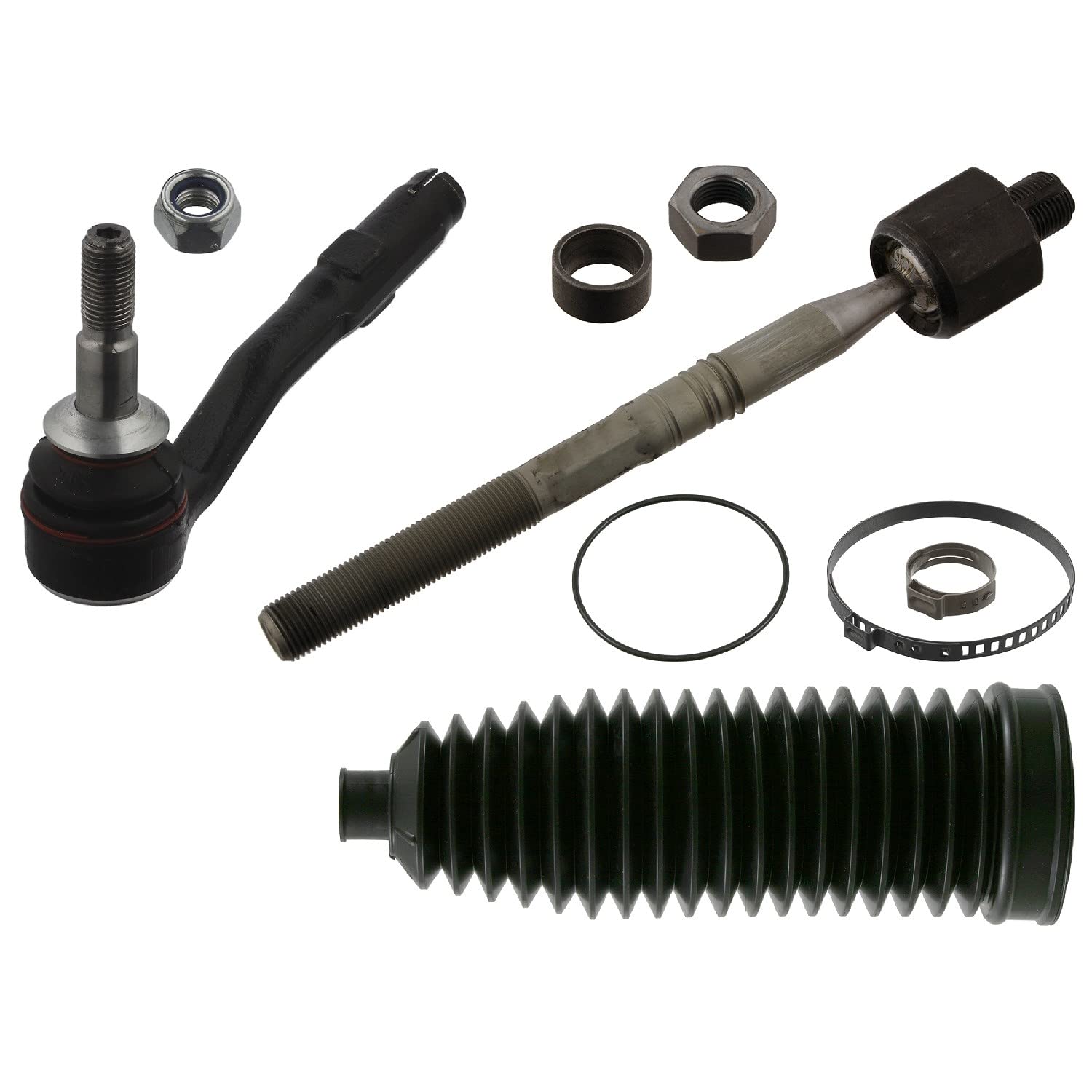 febi bilstein 40522 drążek dystansowy z końcówką, mankietem i materiałem montażowym, 1 sztuka