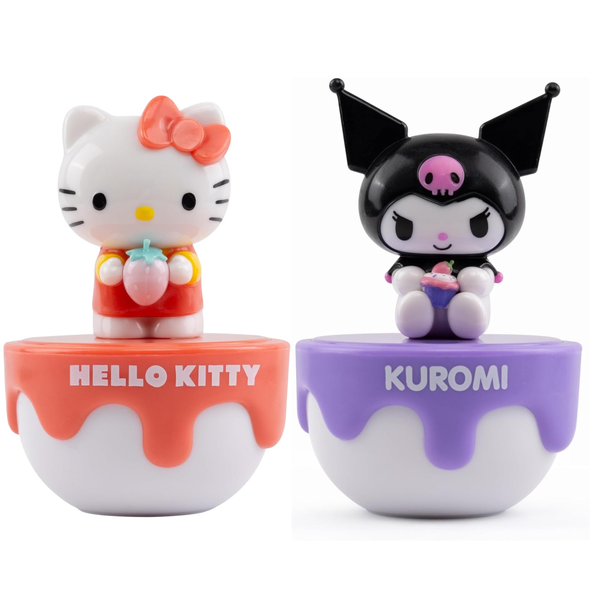 Hello Kitty Action Figure, Blind Bag, Flasheez, Erasers & Slime Bundles - (Strawberry Cake Surprise Figures - Twin Pack) — image 1