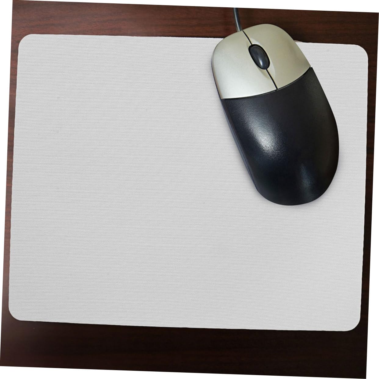 Tappetino Mouse per Sublimazione Bianco 20 Pezzi in Gomma | Festa Scuola Decor, Desktop e Keyboard, per Working e Gaming, Design DIY Blank