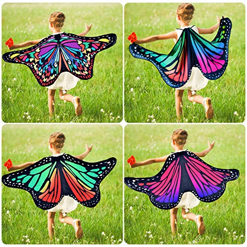 Disfraz infantil de mariposa 9 piezas con alas y máscara miniatura 7