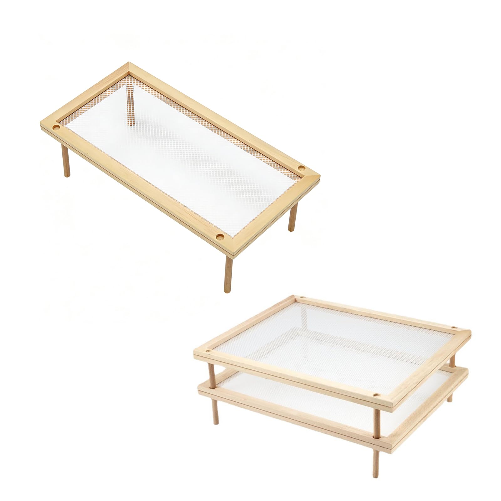 Soporte de Secado Multiusos de Madera Natural para pastas Italianas y Estante de Almacenamiento para hogar
