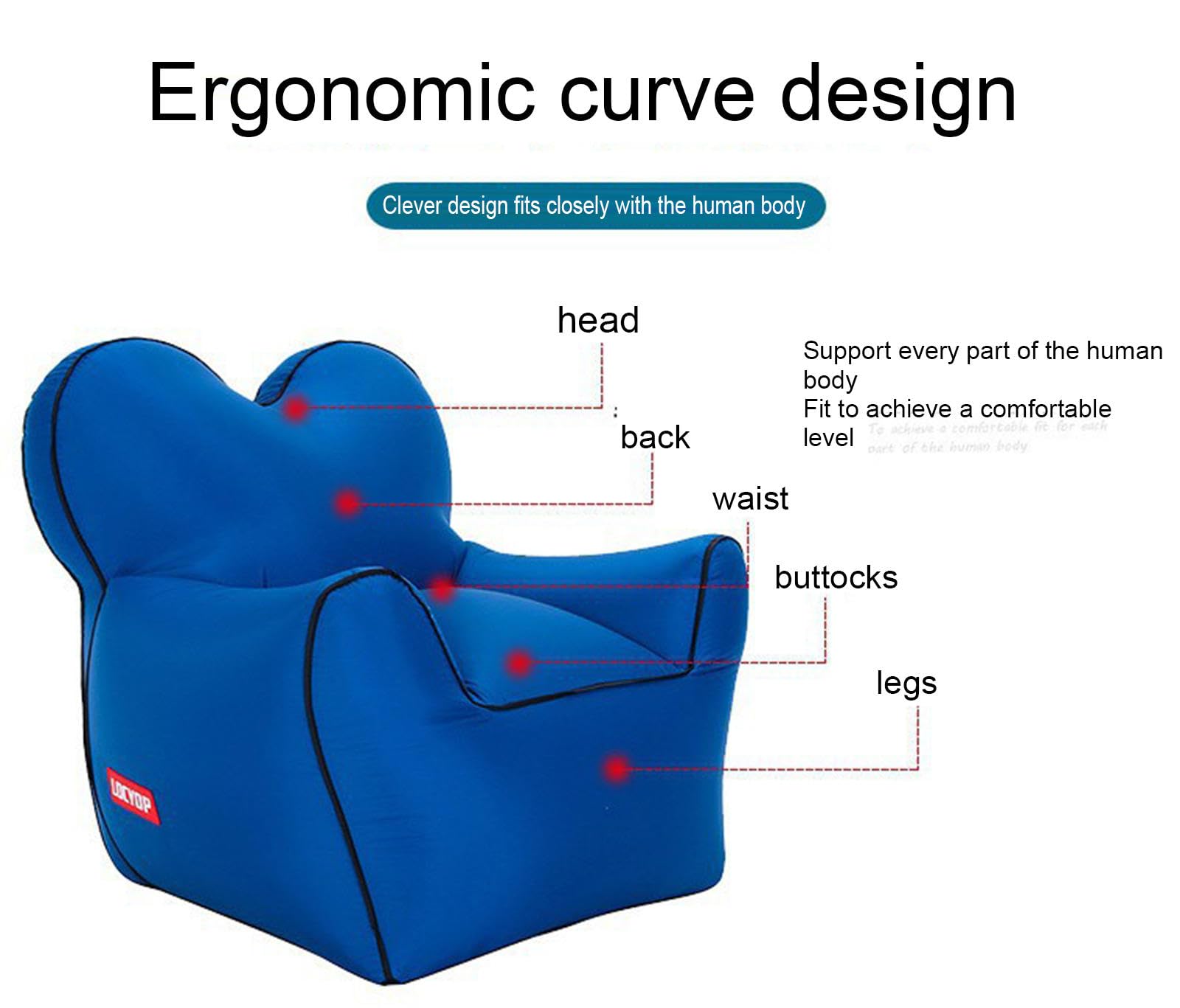 Silla Sofá Reclinable Individual Moderno Silla Tapizada Sillón Reclinable de Tela con Resorte de Bolsillo Sala de Estar Dormitorio Cine en Casa,C-70 * 80 * 70CM