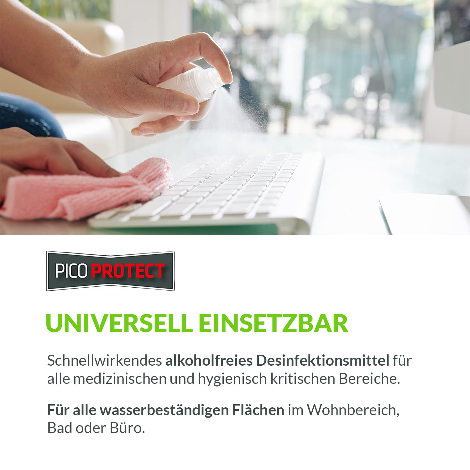 31, 5L Schnelldesinfektion Flächendesinfektionsmittel alkoholfrei - Desinfektionsmittel für Flächen wirkt gegen Viren, Bakterien, Pilze & Keime – Desinfektion von Oberflächen