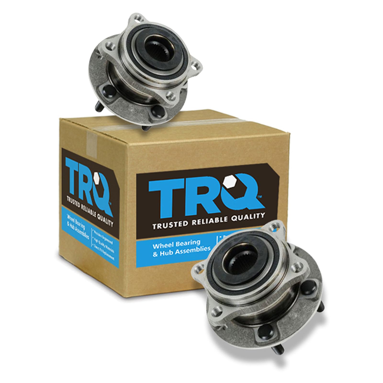 TRQ Left and Right Wheel Bearing and Hub Assembly Set 2 Piece