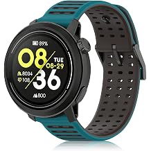 Silicone Replacement Bands Compatible with COROS PACE 3/4/Pro, COROS APEX PRO/2 Pro/APEX 46 MM/4 42MM, Soft & Breathable Smartwatch Straps for Women and Men