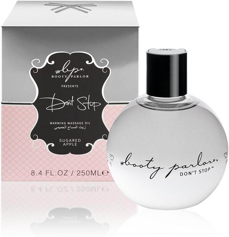 Booty Parlor Don't Stop Warming Massage Oil 250ml - Sugared Apple