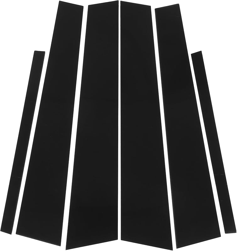 Moldura da coluna da janela da porta Hihaha para Honda Accord 2013-2017 – 6 peças pretas