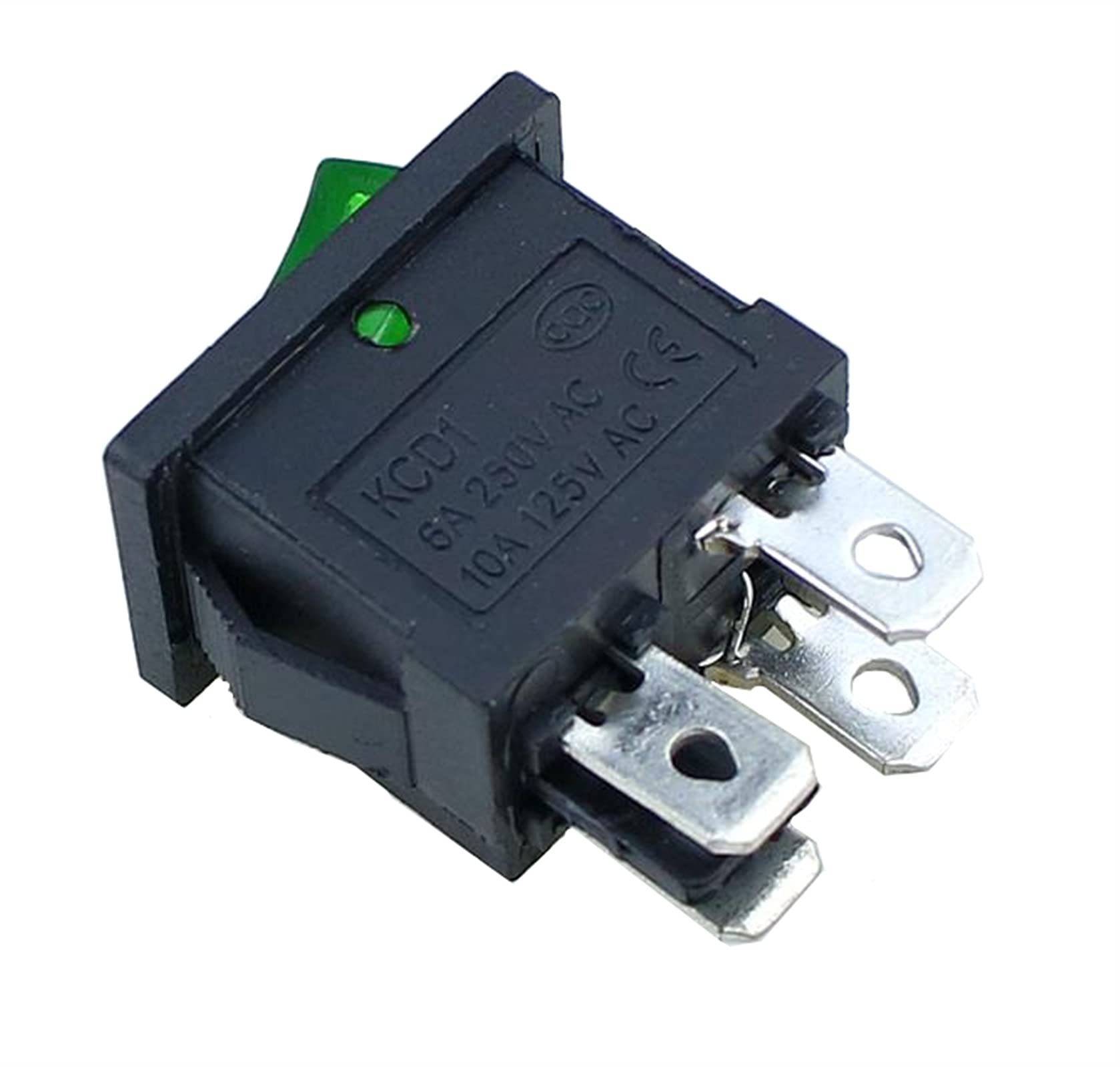 Amazon.co.jp: 1 個 KCD1 ロッカースイッチ電源スイッチ 4Pin オンオフ