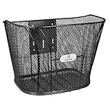FastRider Fahrradkorb Vorne Aluminium 15 Liter mit Tragfähigkeit von 5 kg, Wetterbestendige Lenkerkorb Fahrrad, FastLock 2.0 Montagesystem Inbegriffen, Fahrradkorb Lenker Schwarz
