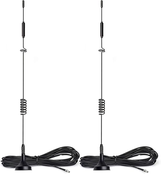 Bingfu 4G LTE Antenna TS9 Base Magnetica 8dBi Mimo Antenna 2 Pezzi Compatibile con Router Hotspot Mobile MiFi Dongle Modem USB Netgear LB2120 Nighthawk M1 MR1100 M2 MR2100 AC785 AC797 AC790