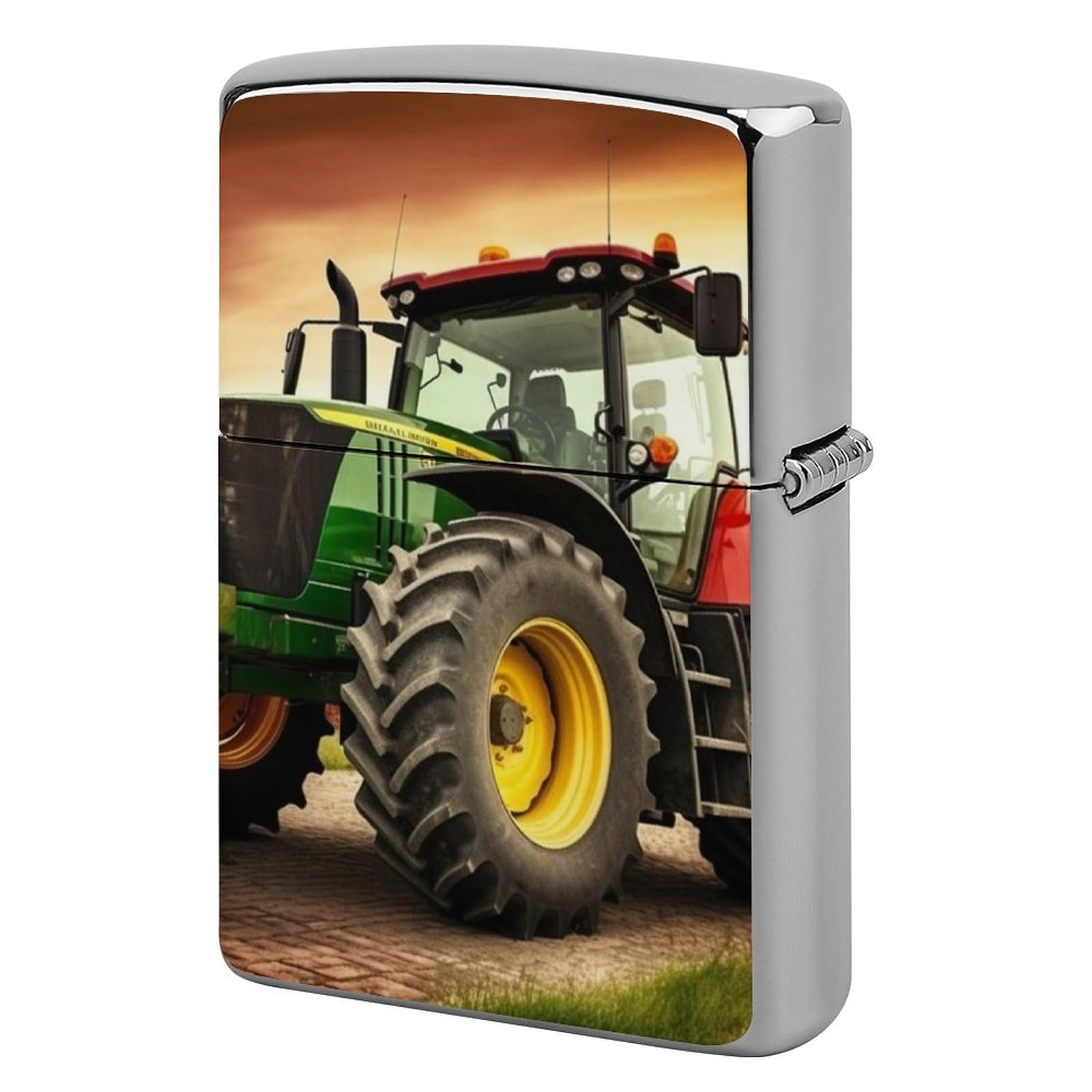 Tractor Theme Lighter Case for Men, Personalized Lighter Cover for Valentine's Day Gifts, Flip-Top Lighters Shell for Outdoor, Portable Lighters Protective Sleeve