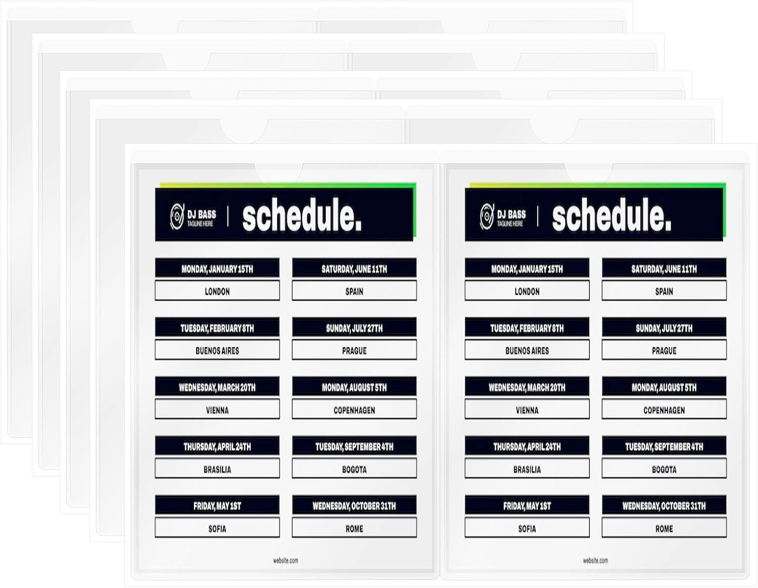 amazon-5-x-8-panel-schedule-sleeves-self-adhesive-shop-ticket