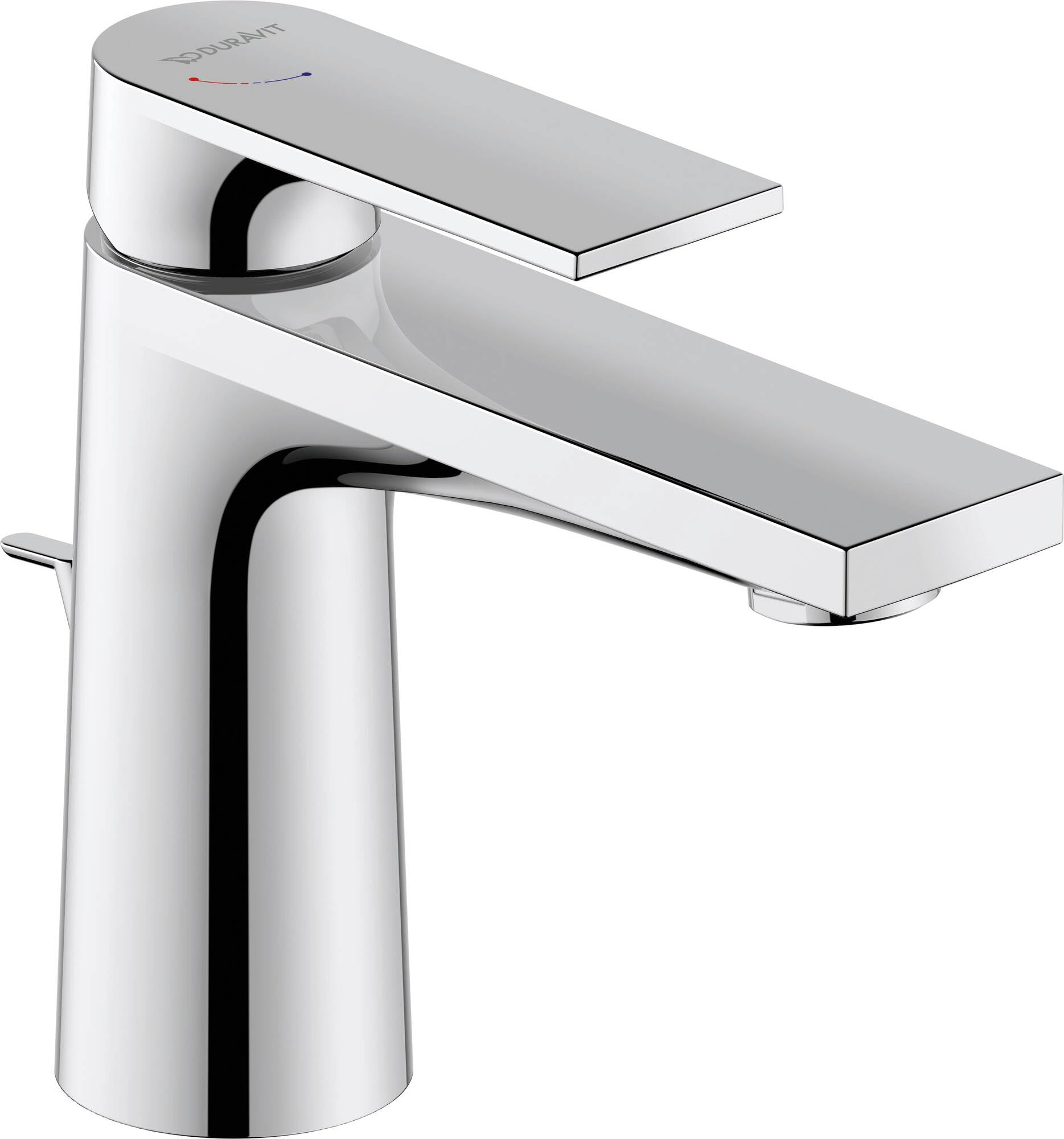 Duravit Tulum S washbasin Mixer, FreshStart, with pop-up Waste, Projection 110mm, TU1011001010