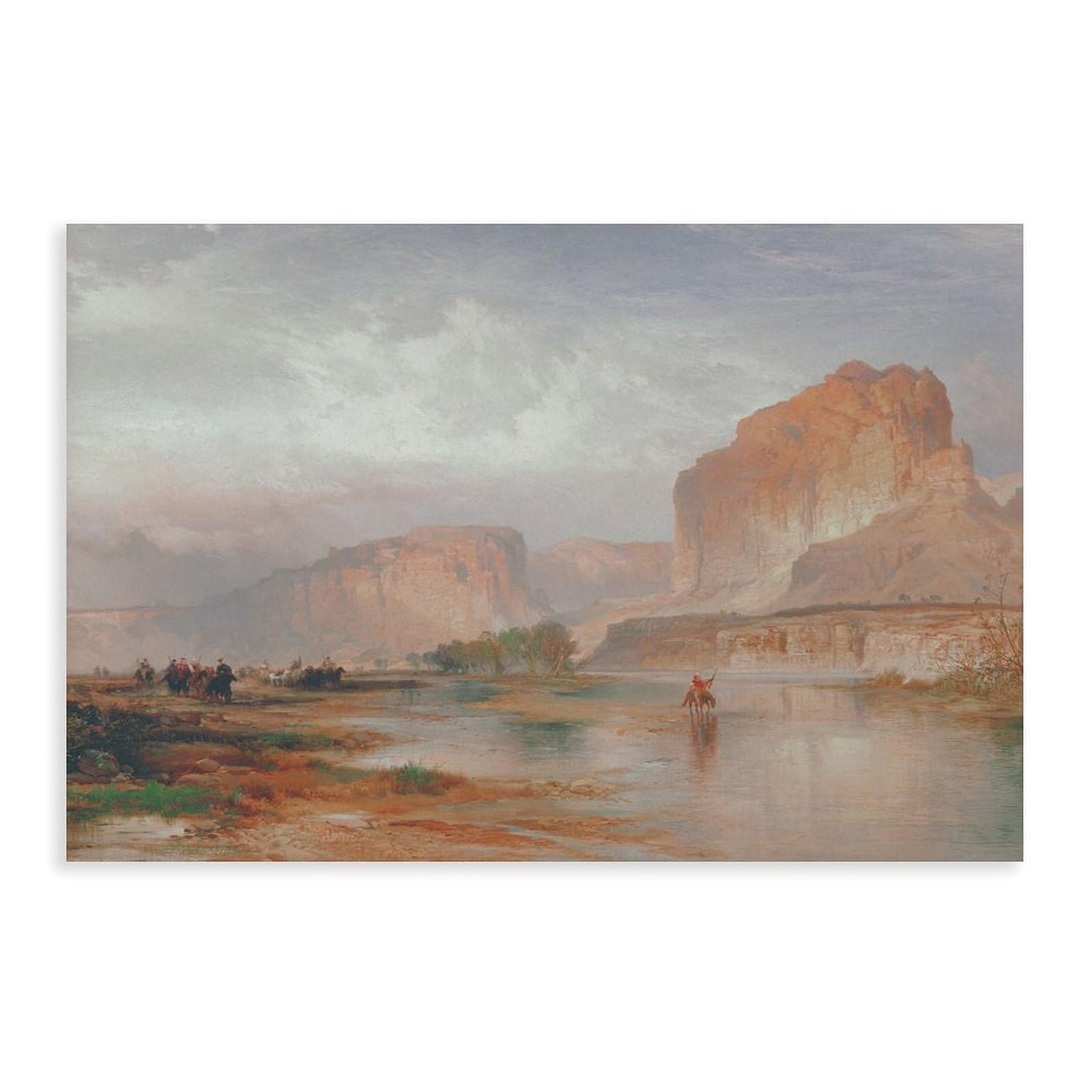 FUPMTKLT Southwest Old Rocks - Poster su tela vintage con montagne silenziose, metà secolo, decorazione per camera da letto, paesaggio decorativo, regalo, 60 x 90 cm