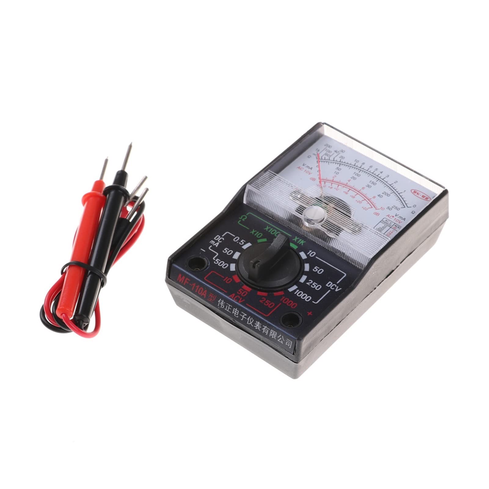 Digital multimeter Electric Analog Multimeter Multitester Portable Voltmeter Ammeter AC/DC Voltage Current OHM Multi Meter Tester (Color : Pink)