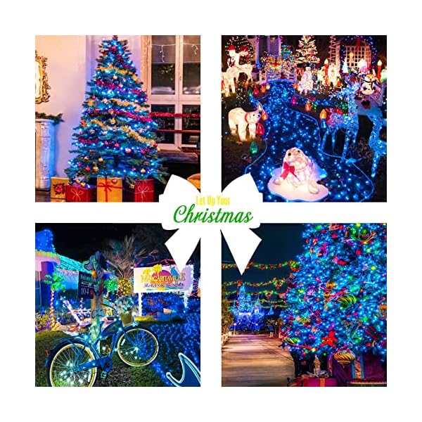 Blaue batteriebetriebene Weihnachtslichter, JMEXSUSS 10 m 100 LED batteriebetriebene Lichterkette, Twinkle Fairy Mini… – Bild 4