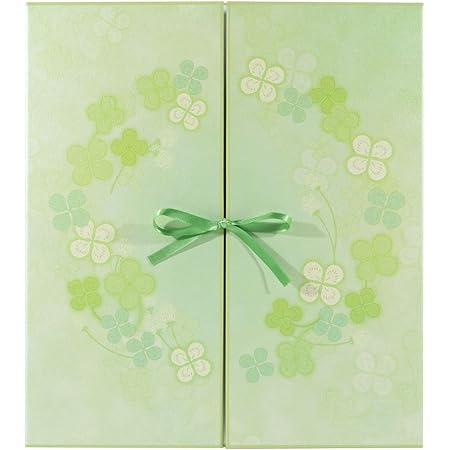 Amazon ミドリ 色紙 カラー色紙 二つ折り クローバー柄 色紙 文房具 オフィス用品