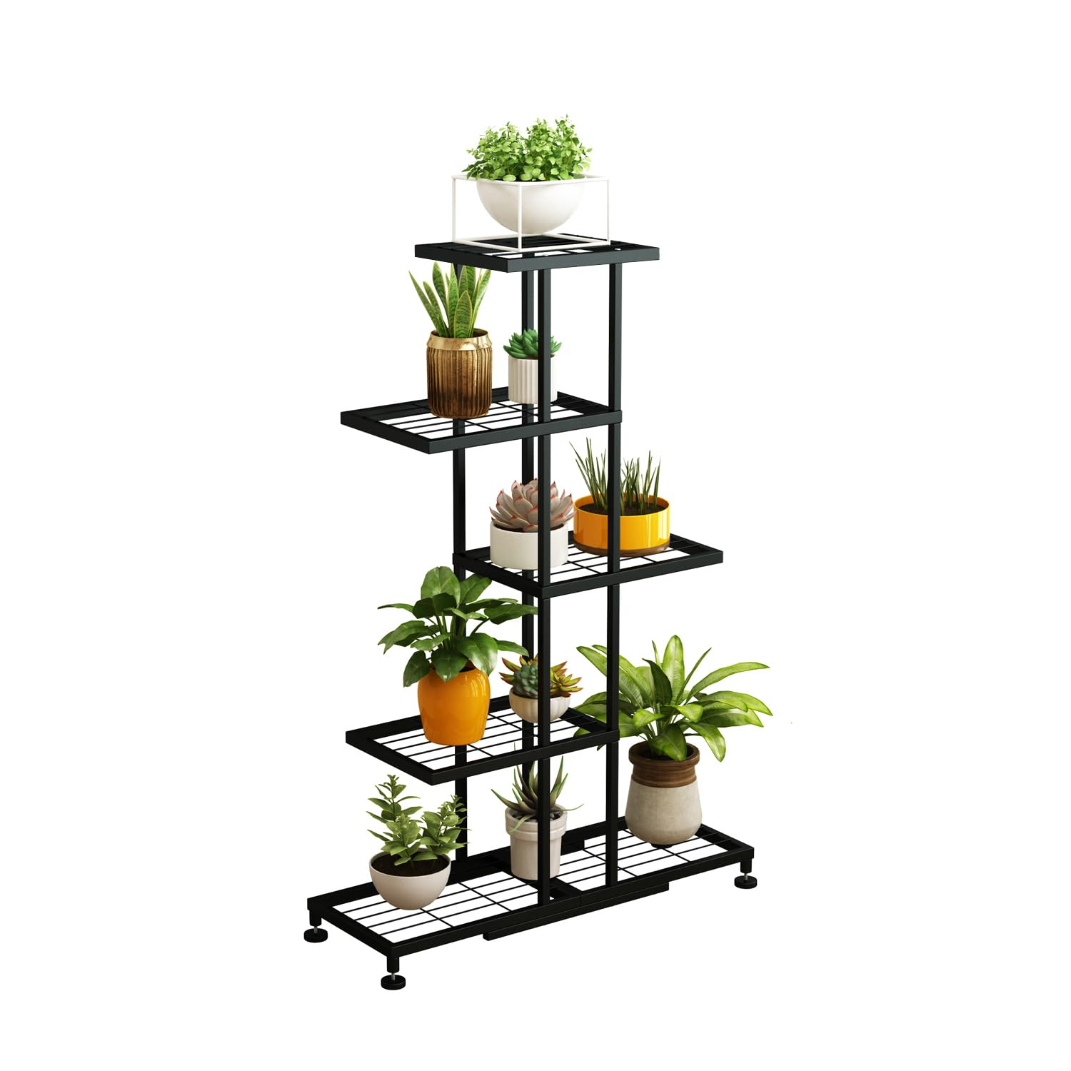 Twhep 5-Tier Iron Plant Stand
