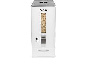 Aroma Housewares Automatic Rice Dispenser: 27-Pound Capacity for Fresh, Convenient Rice Storage