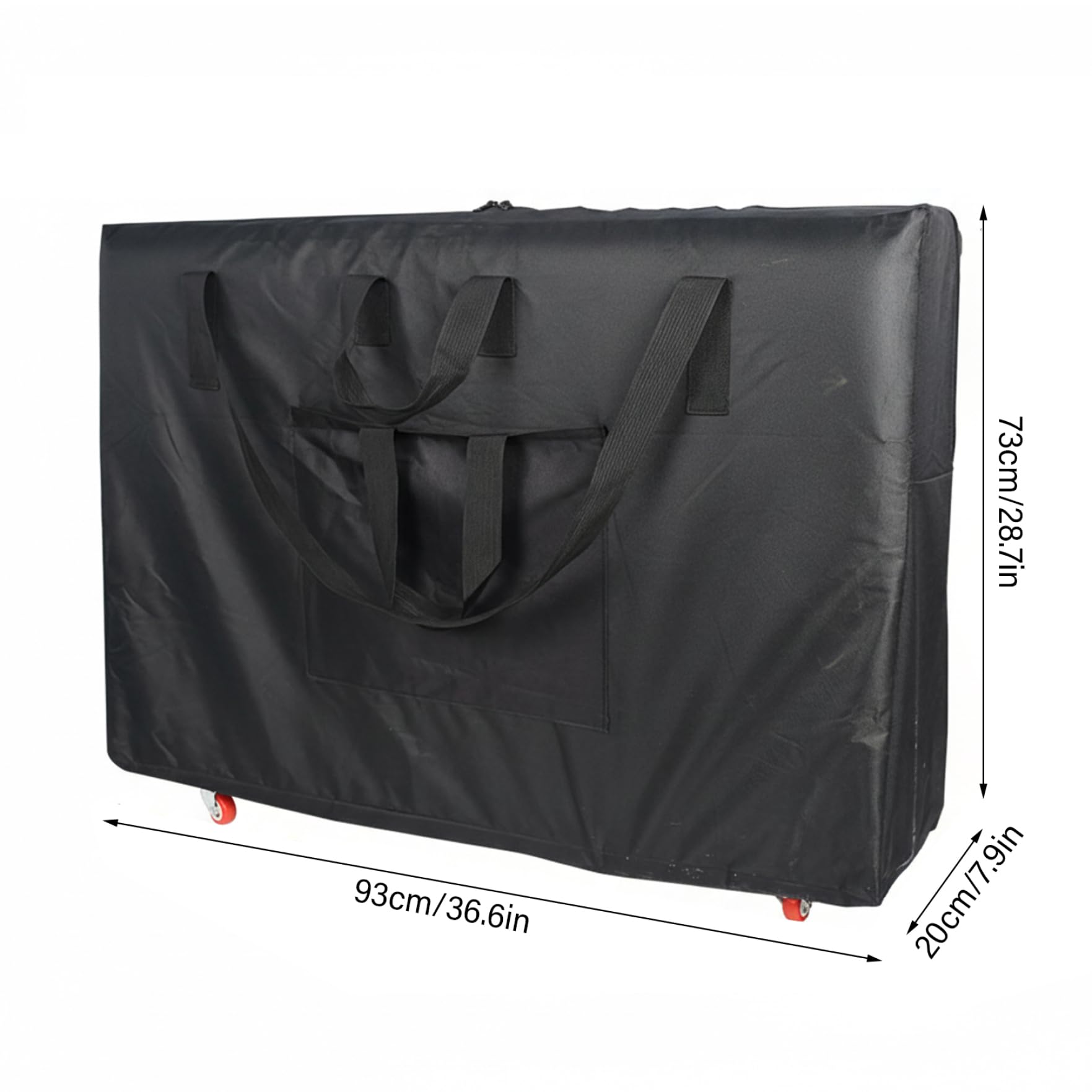 Bolsa para Mesa de Masaje, Estuche de Transporte para Mesa de Masaje de 36.6x28.7x7.9in con Ruedas para Camas Plegables portátiles, Mochila y Carrito Oxford, Estuche de Transporte