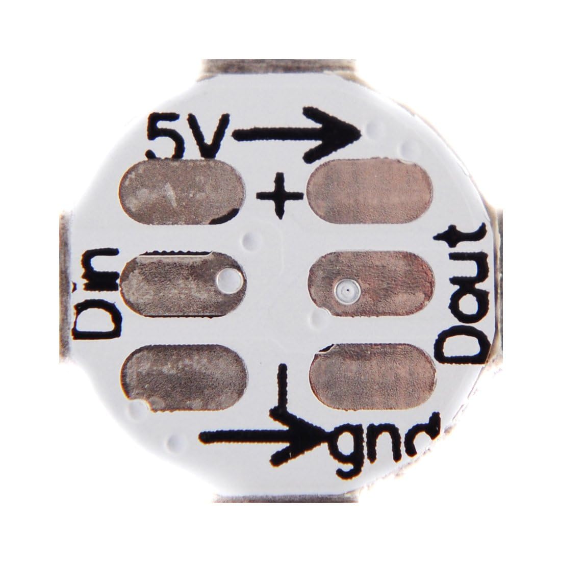 BTF-LIGHTING 100 pezzi WS2812B ECO RGB Lega 5050SMD Chip LED indirizzabili individuali con dissipatore PCB (10mm3mm) WS2811 IC 5050 SMD RGB DC5V incorporato