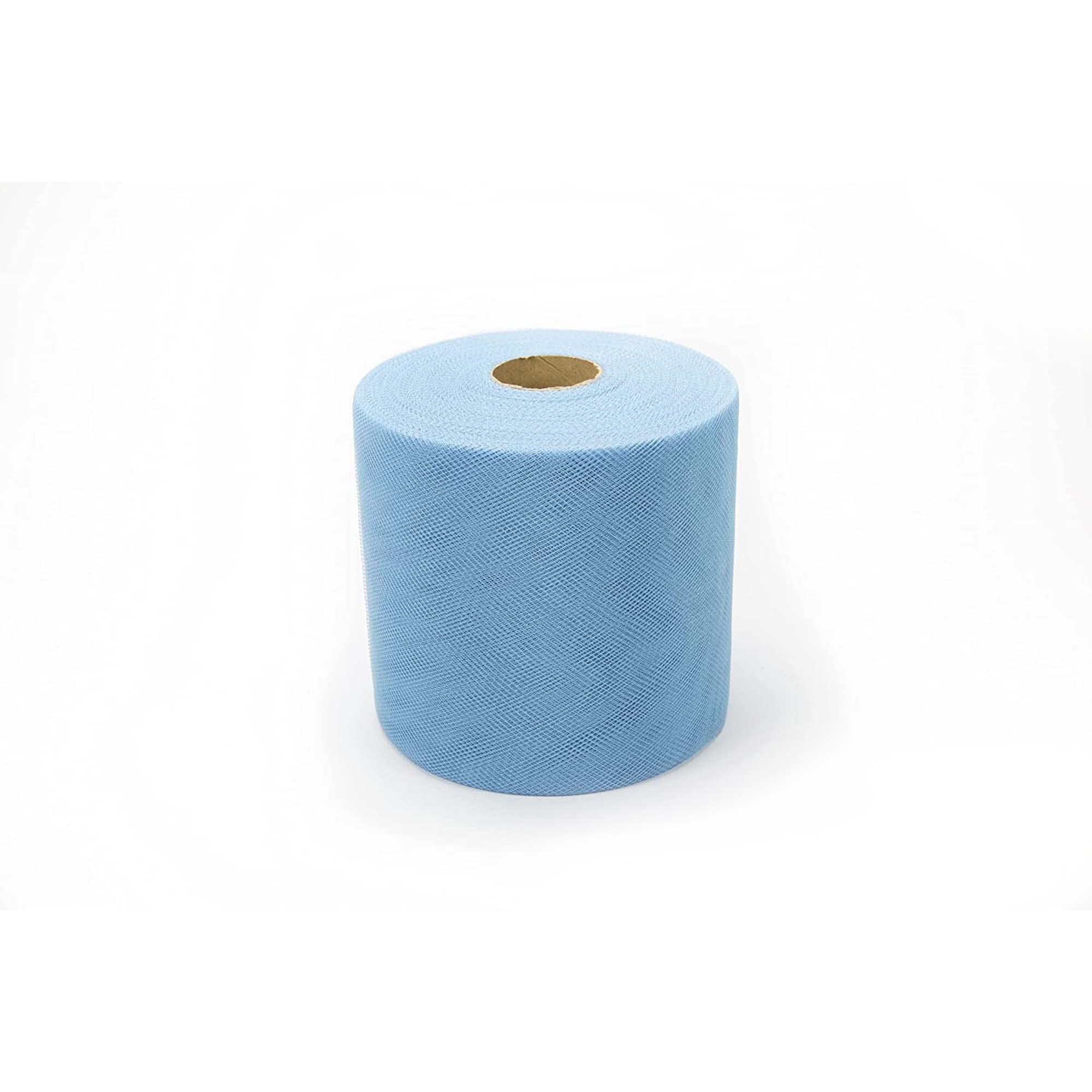 Rotolo Di Tulle Celeste - Larghezza 25 Cm, Lunghezza 100 Metri - Bobina Per Decorazioni, Bomboniere E Hobby Creativi - 4