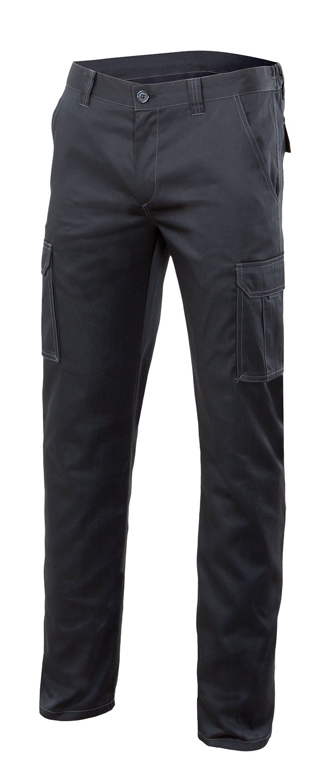VELILLA 103002S Pantalón multibolsillo Stretch Color Negro Talla 50